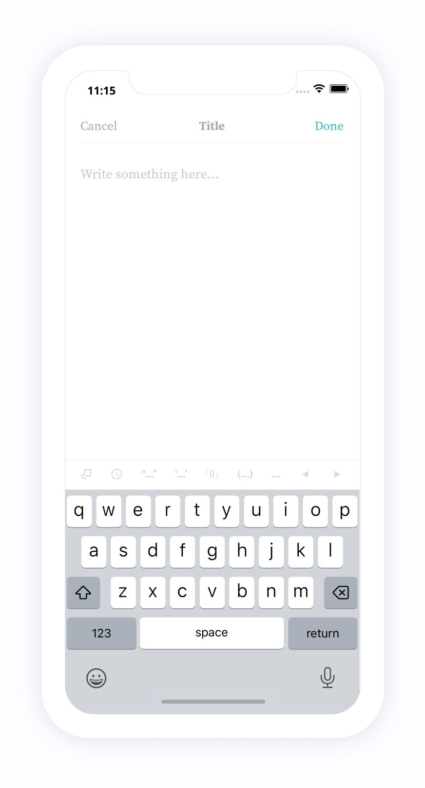 PenCake app — the distraction-free editor